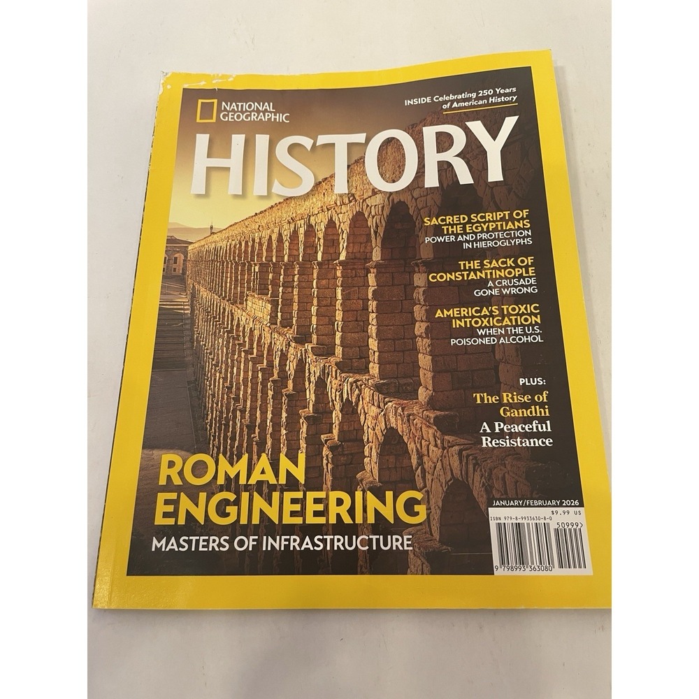 National Geographic History Magazine Jan/Feb 2026 Roman Engineering Egypt + more
